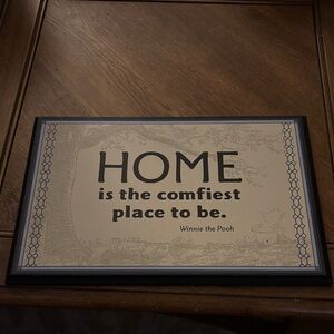 Home Quote Framed Wall Art by Winnie the Pooh